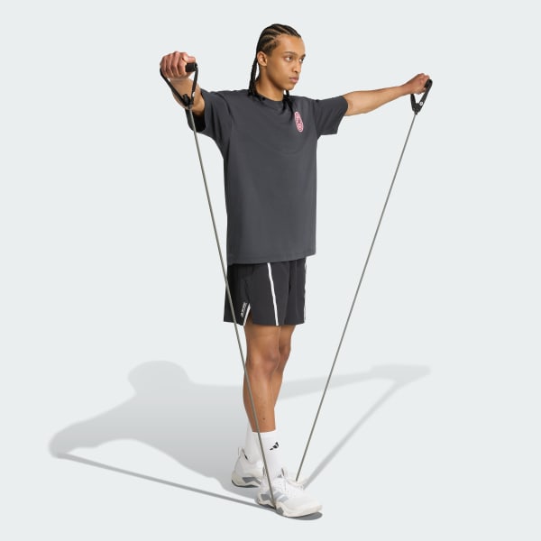 Cinzento Tee-shirt Power Graphic