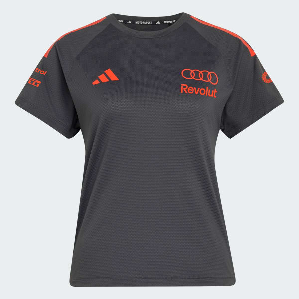 Black AUDI REVOLUT F1 TEAM SHORT SLEEVE MECHANICS JERSEY