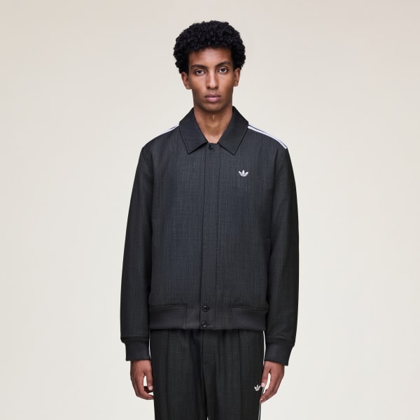 gris Blouson laine Wales Bonner