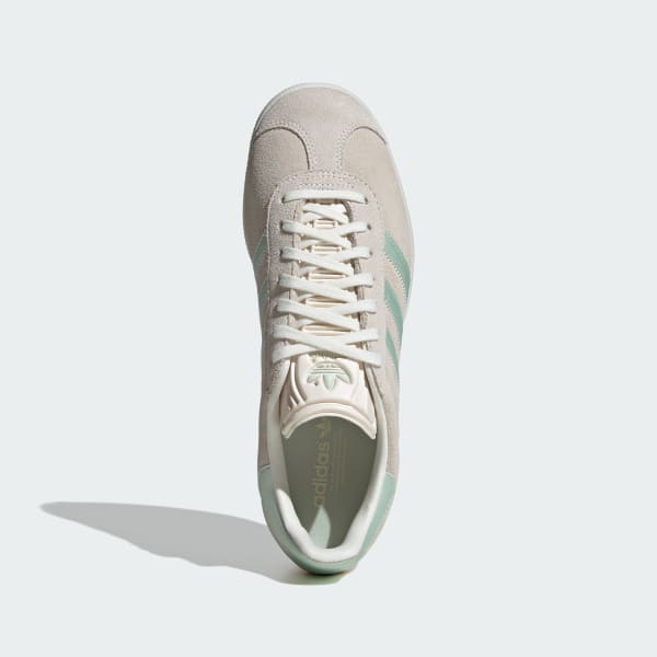 Adidas originals womens gazelle trainers linen/off white/copper metallic online
