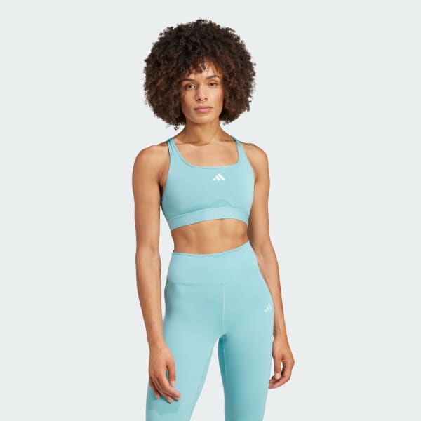 Turquoise Powerreact Training Medium-Support Bra