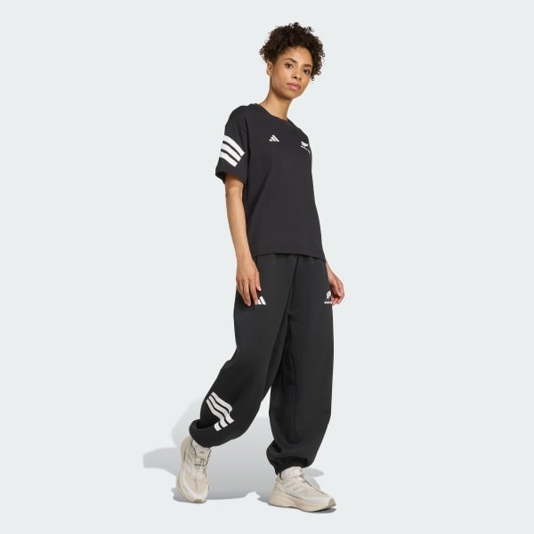 Sort Black Ferns 3-Stripes-T-shirt