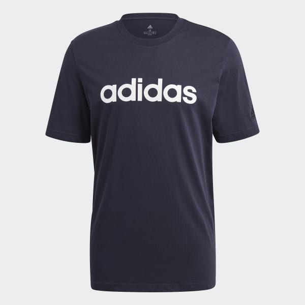 Azul Polera Essentials Logo Lineal Bordado