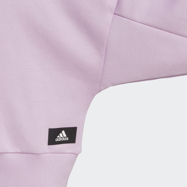 Purple adidas Sportswear Future Icons 3-Stripes Sweatshirt LOR06