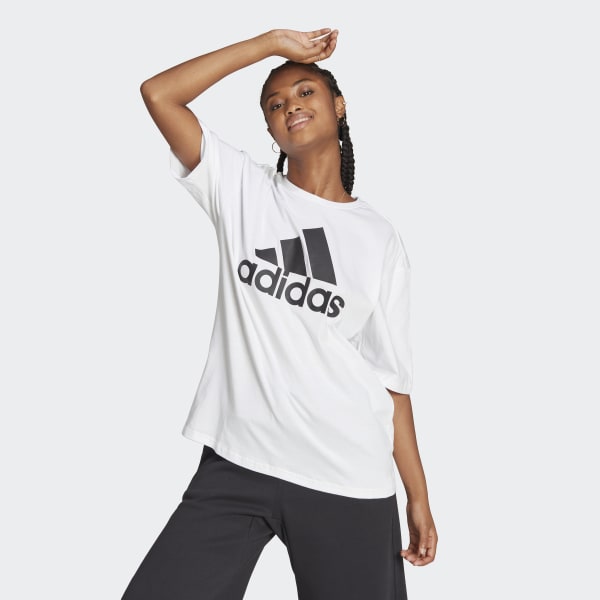 Opnemen inschakelen moeilijk adidas Essentials Big Logo Boyfriend Tee - White | adidas Malaysia