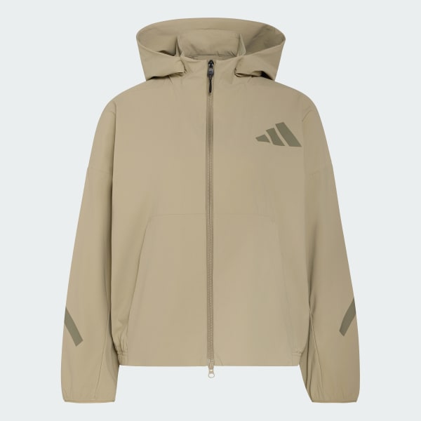 Brown ADIDAS Z.N.E. WOVEN TRACK TOP