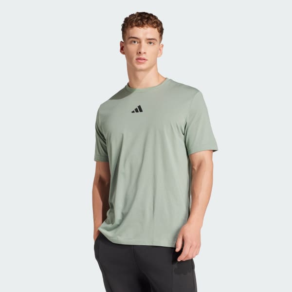 Verde Camiseta de Entrenamiento Climacool One Rep at a Time Estampada
