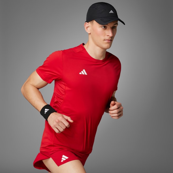 Rojo Polera de Running Adizero Essentials