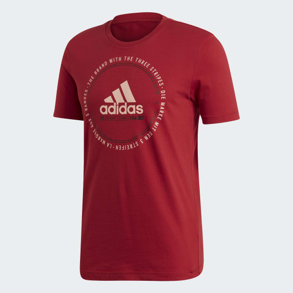 Polera Must Haves Emblem Granate adidas adidas Chile