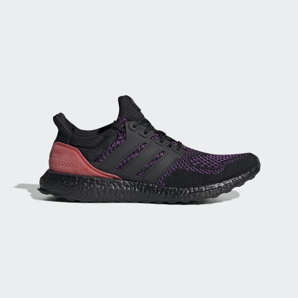 adidas ultra boost core black active purple shock red