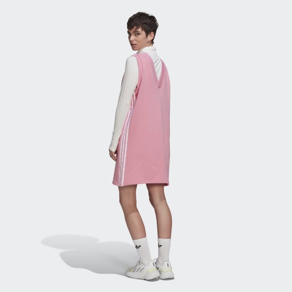 adidas Adicolor Classics Vest Dress - Pink | Free Delivery | adidas UK