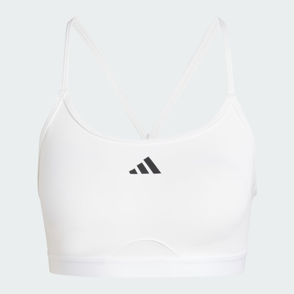 White Aeroreact Training 3-Stripes Bra