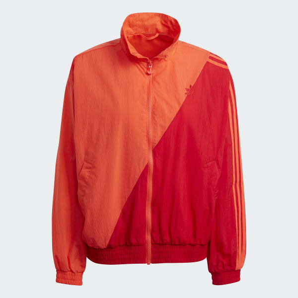 Rosso Track top adicolor Sliced Trefoil