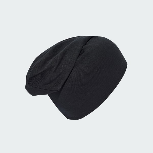 Black Lightweight Long Beanie