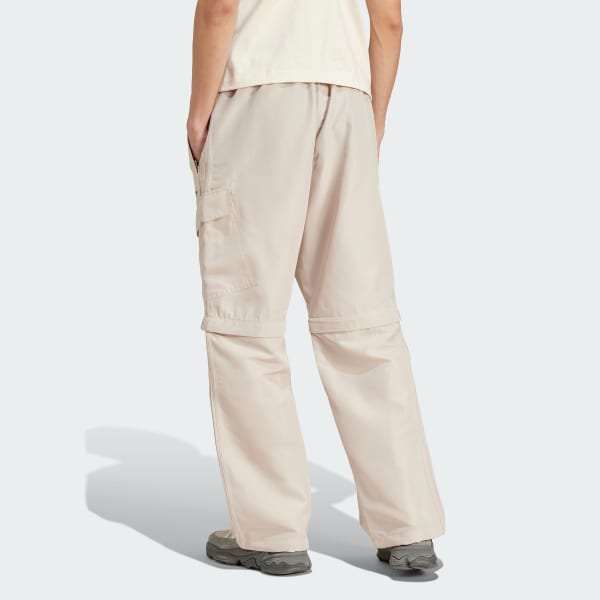 Beige Zip-Off Joggers
