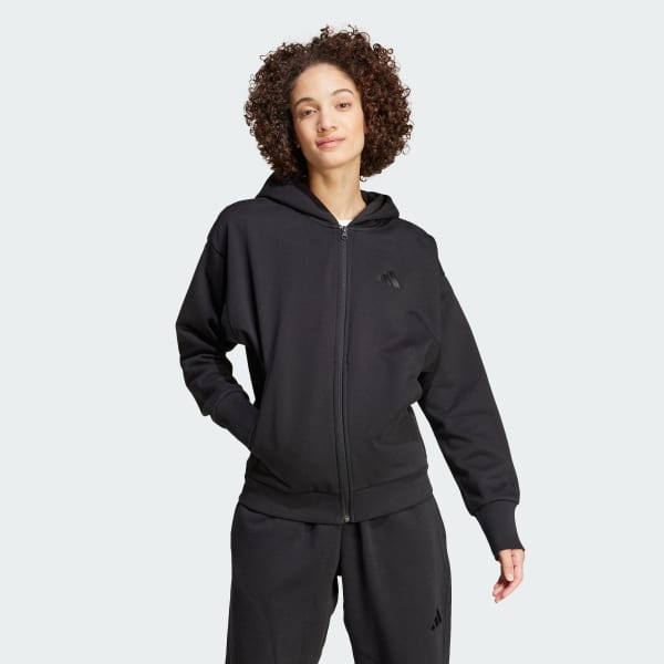 Full zip hoodie top