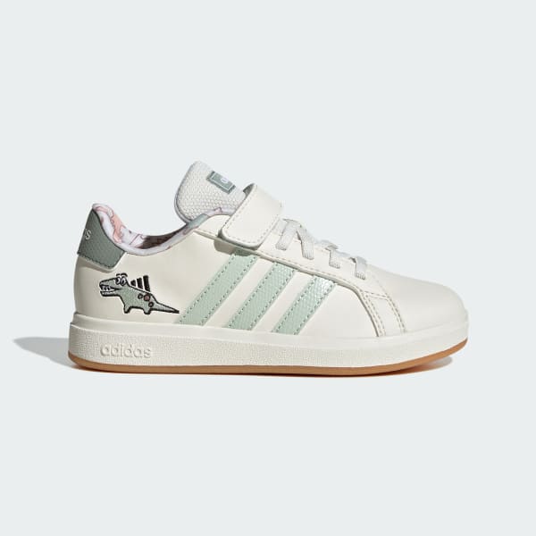 White Dino Grand Court 2.0 Shoes Kids