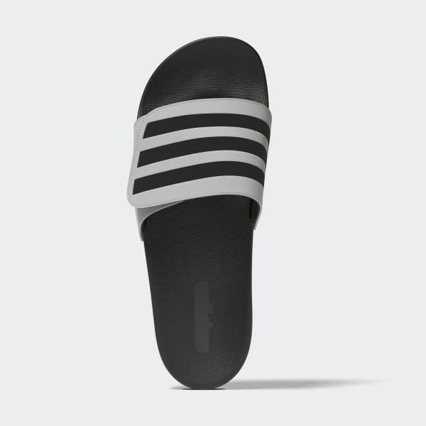 White Adilette Comfort Adjustable Bandage Slides