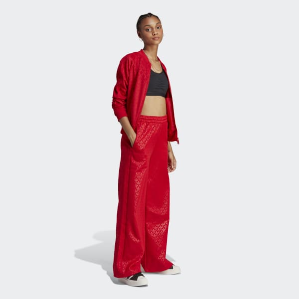 adidas Women's Lifestyle SST Track Pants - Red adidas US