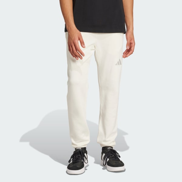White ALL SZN French Terry Regular Tapered Pants