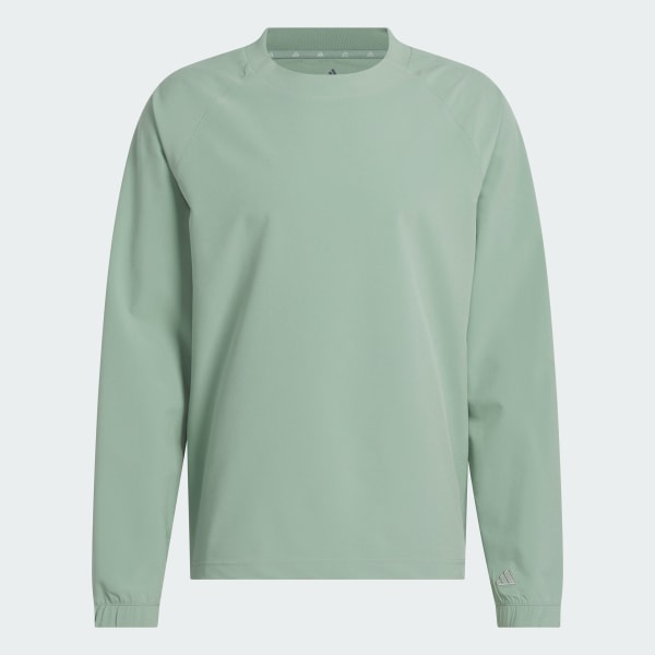 adidas Go-To Wind Crewneck Pullover - Green | Free Shipping