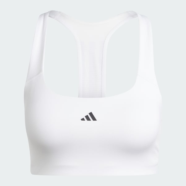 Buy Adidas Women Polyester EVRDY LS BET , Training Bra , ALMBLU/WHITE , 32A  at