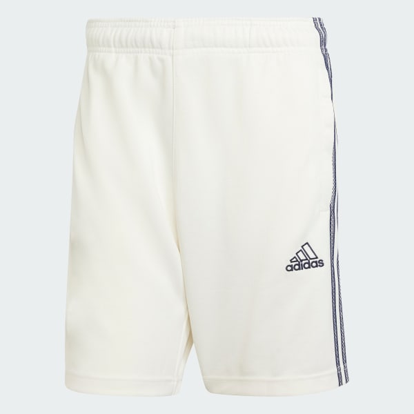 Putih Celana Pendek Mesh Stripe