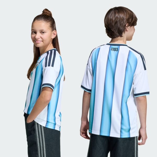 Λευκό Argentina 26 Home Kids Jersey