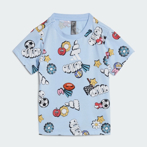 Μπλε Seasonal Essentials Fun Allover Print Set Kids