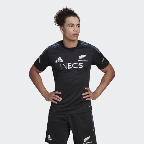 Μαύρο All Blacks Rugby Performance Tee