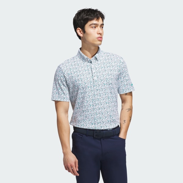 Blanco Playera polo Ultimate365 Micro Argyle
