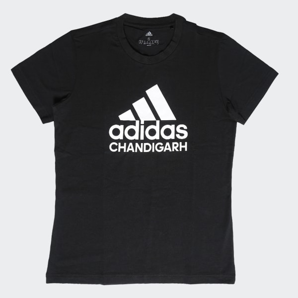 Black SPORT PERFORMANCE CHANDIGARH LOGO GRAPHIC TEE