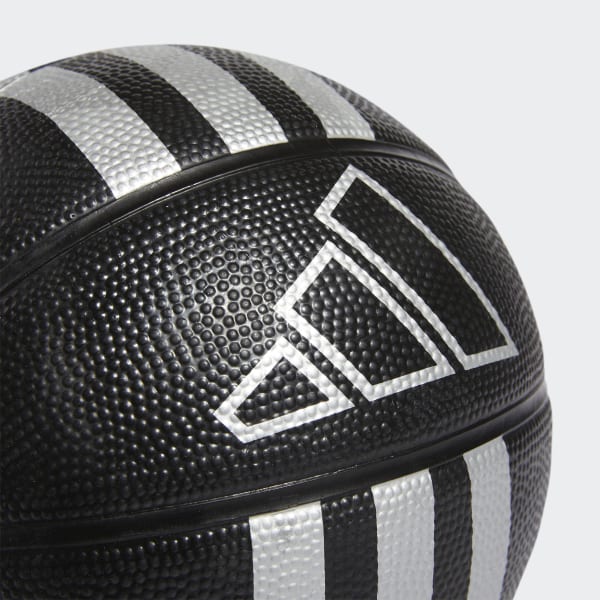 Czerń 3-Stripes Rubber Mini Basketball CC066