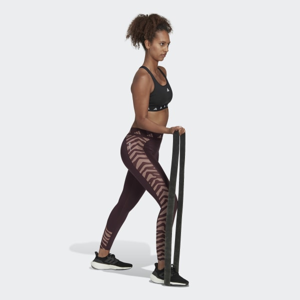 Red Hyperglam Techfit High-Waisted 7/8 Zebra Leggings