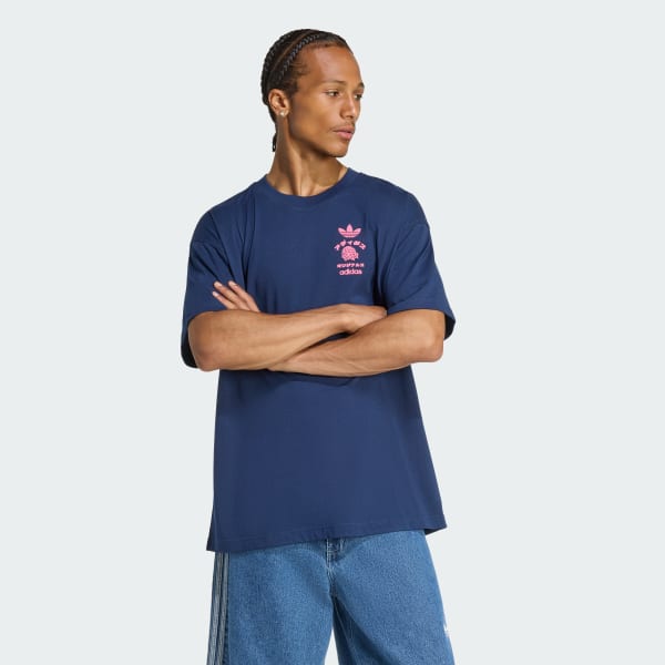 Azul CAMISETA JAPAN FLORALS