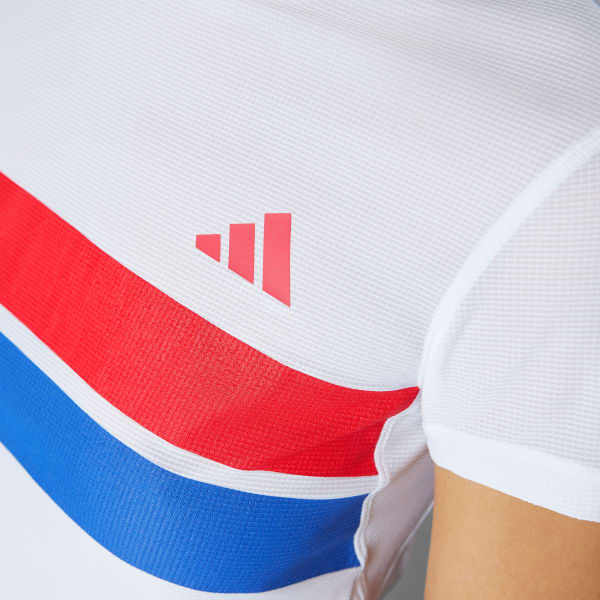 สีขาว เสื้อวิ่ง Adizero Retro