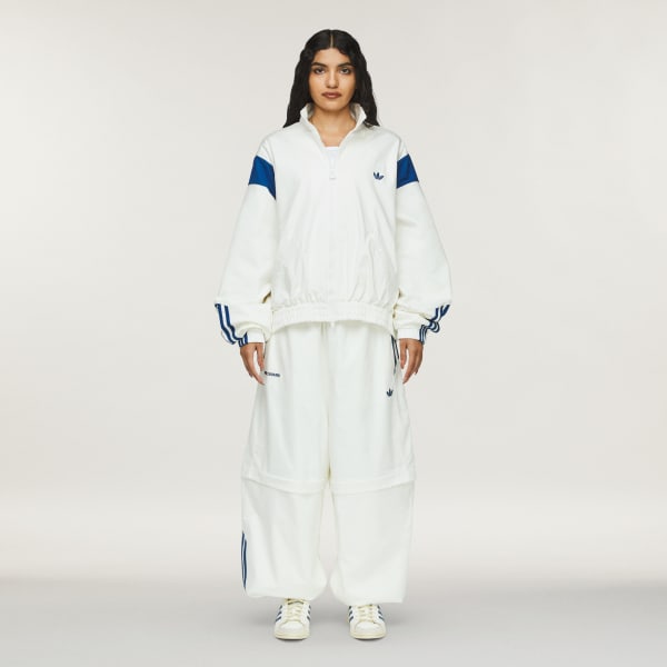 Blanco Pants Deportivos Chavarria en Tejido de Popelina