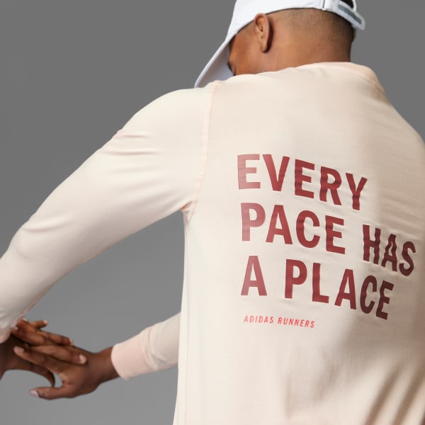 Rosa Runners Long Sleeve T-skjorte (unisex)