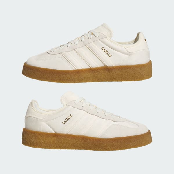 【送料無料キャンペーン】 - Chen Edison by Shoes Gazelle Clot adidas White Free | 靴