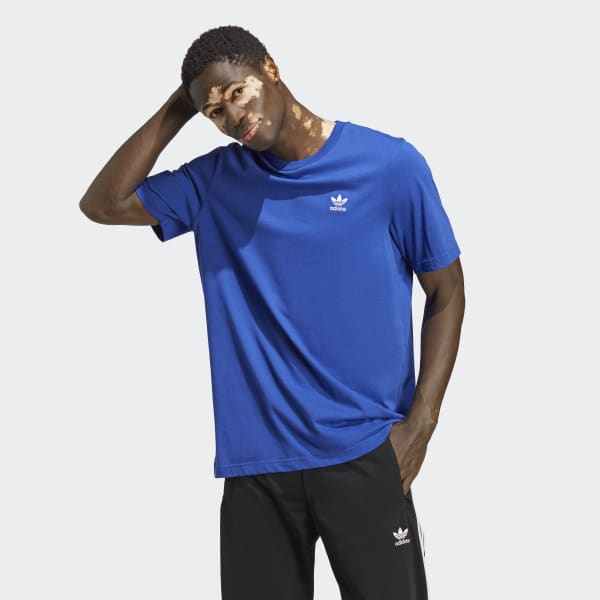 adidas Trefoil Essentials Tee - Blue | Men's adidas US