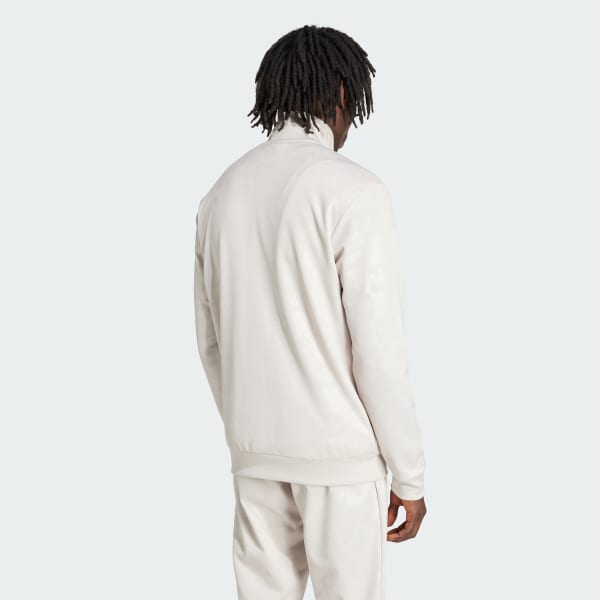 adidas Monogram All Over Print Regular Track Top - Beige