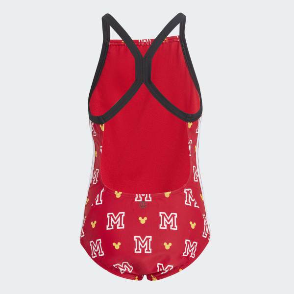 Red adidas x Disney Mickey Mouse Monogram Swimsuit