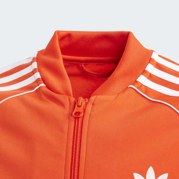 adidas sst track jacket orange