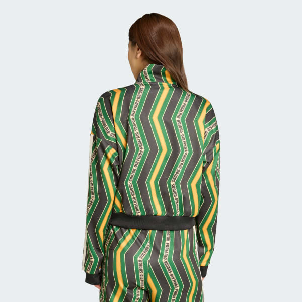 cerná Sportovní bunda adidas x FARM Tiro