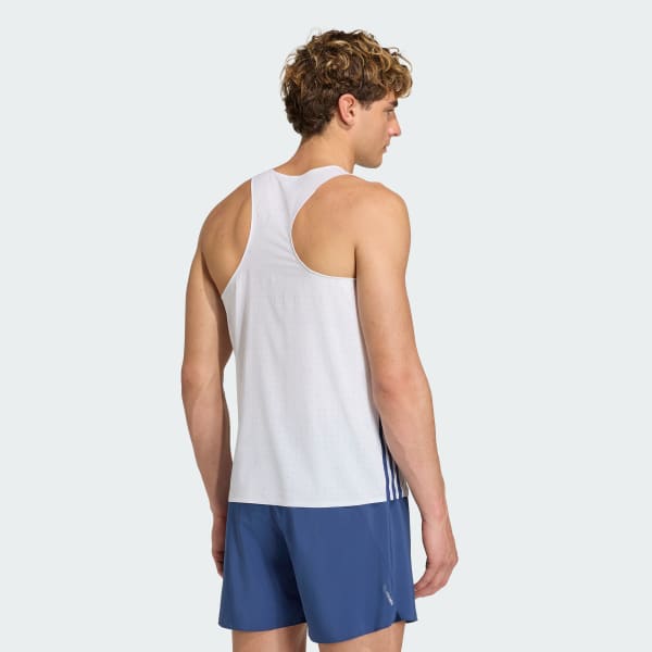 Hvit FRANKRIKE Adizero Training Singlet T-skjorte