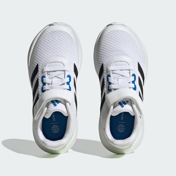 adidas RunFalcon 3.0 Elastic Running - White | Strap US | adidas Shoes Lace Kids\' Running Top