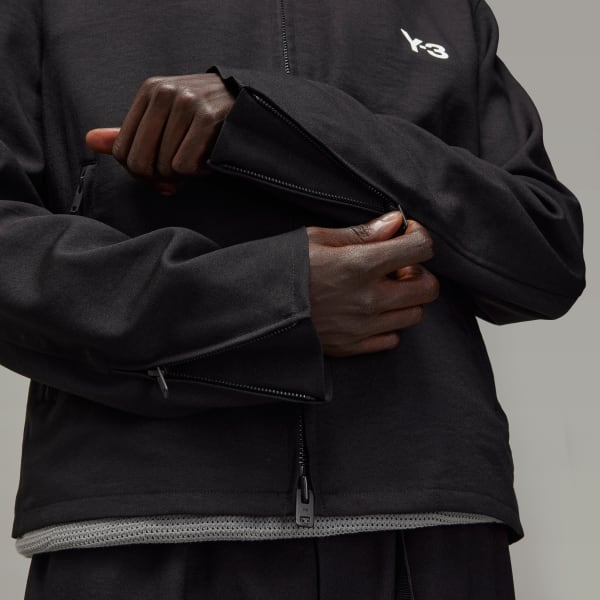 adidas Y-3 Mesh 3-Stripes Track Top - Black | Free Shipping