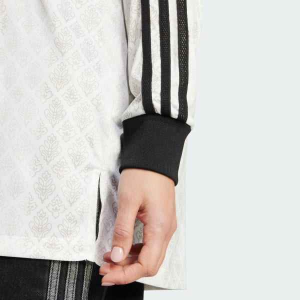 アディダス/毛混トラックジャケット/白ライン衿袖口裾ヴィンテージ美品 Originals（adidas） - M】アディダス刺繍トラックジャケット