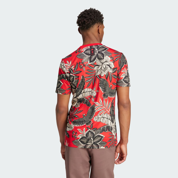 Vermelho Camisa Pre Jogo Flamengo x Farm Rio Masculina