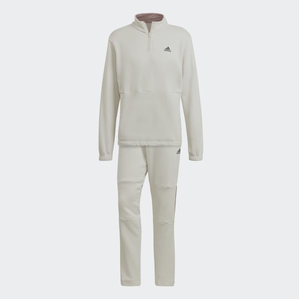 Bezowy 1/4 Zip Fleece Track Suit SS510